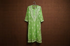Souled Georgette Chikankari Straight Kurta with Inner Slip