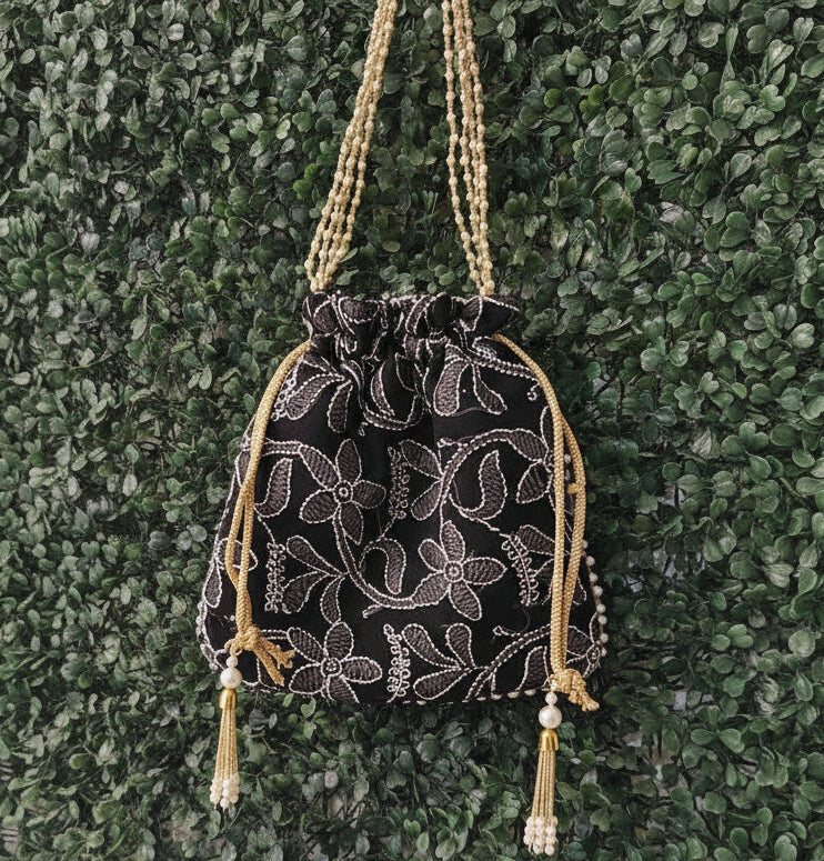 Handcrafted Chikankari Potli