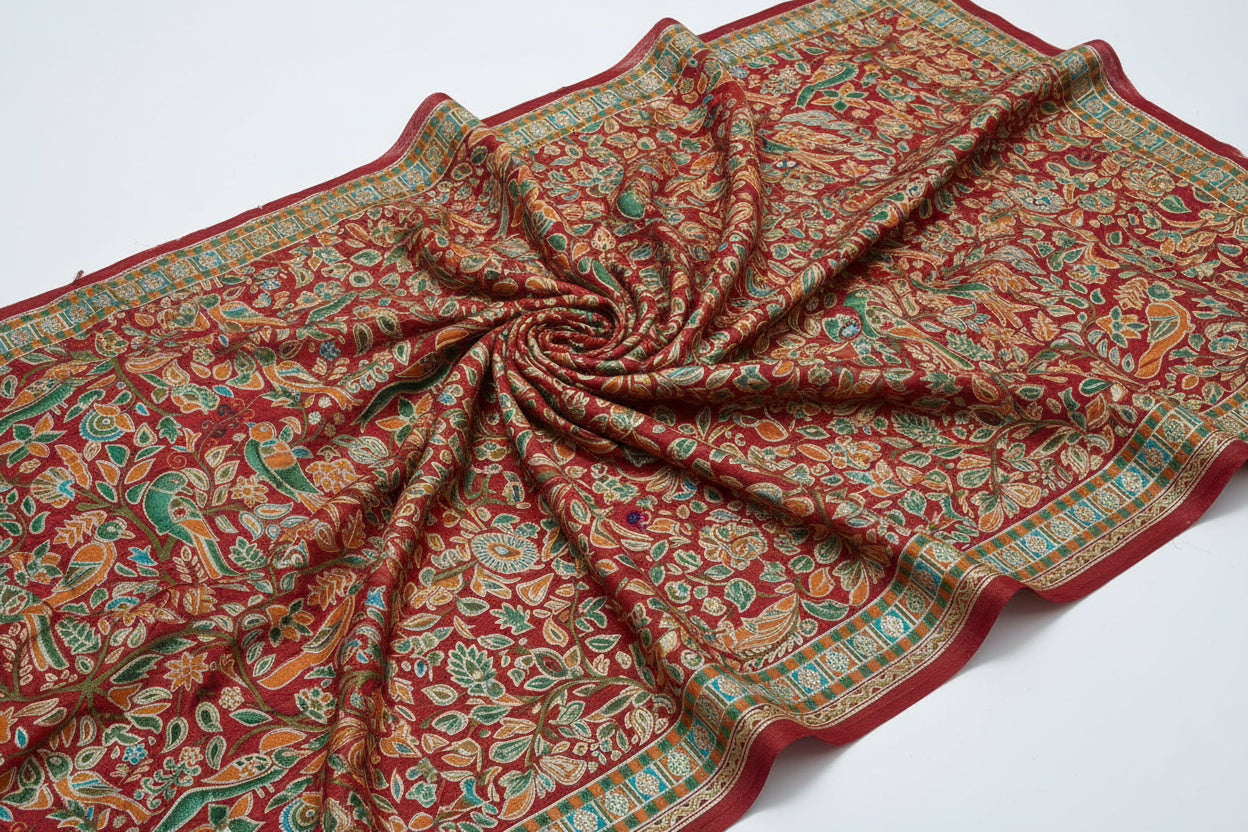 Souled Crushed Silk Saanjh Saree