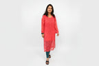 Souled Georgette Chikankari Kurta With Inner Slip