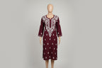 Souled Rayon Chikankari Women's Long Kurta