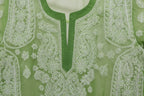 Souled Georgette Chikankari Kurta with Inner Slip