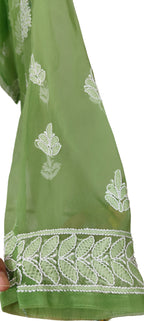 Souled Georgette Chikankari Kurta with Inner Slip