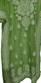 Souled Georgette Chikankari Kurta with Inner Slip