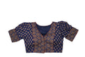 Vintage Ajrakh Hand-Block Blouse with Puff Sleeves