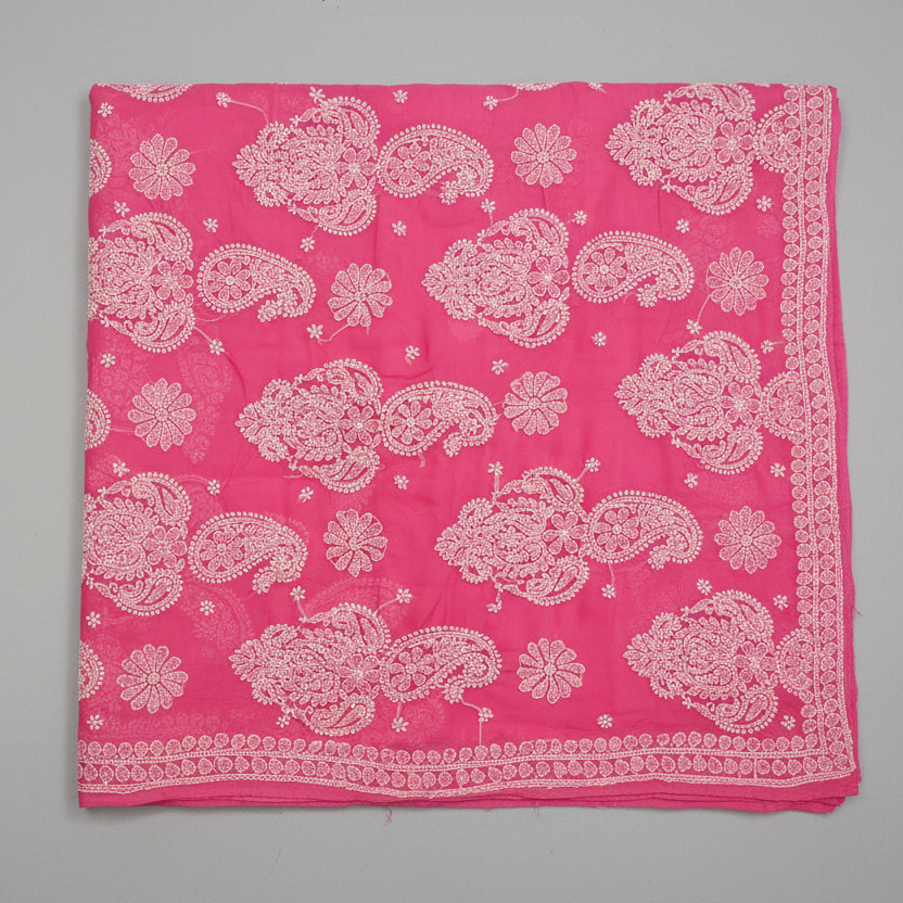 Georgette Chikankari Saree with Intricate Pallu Work