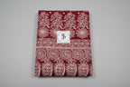 Crimson Cherry Chikankari Saree – Half-Jaal Handwork on Georgette
