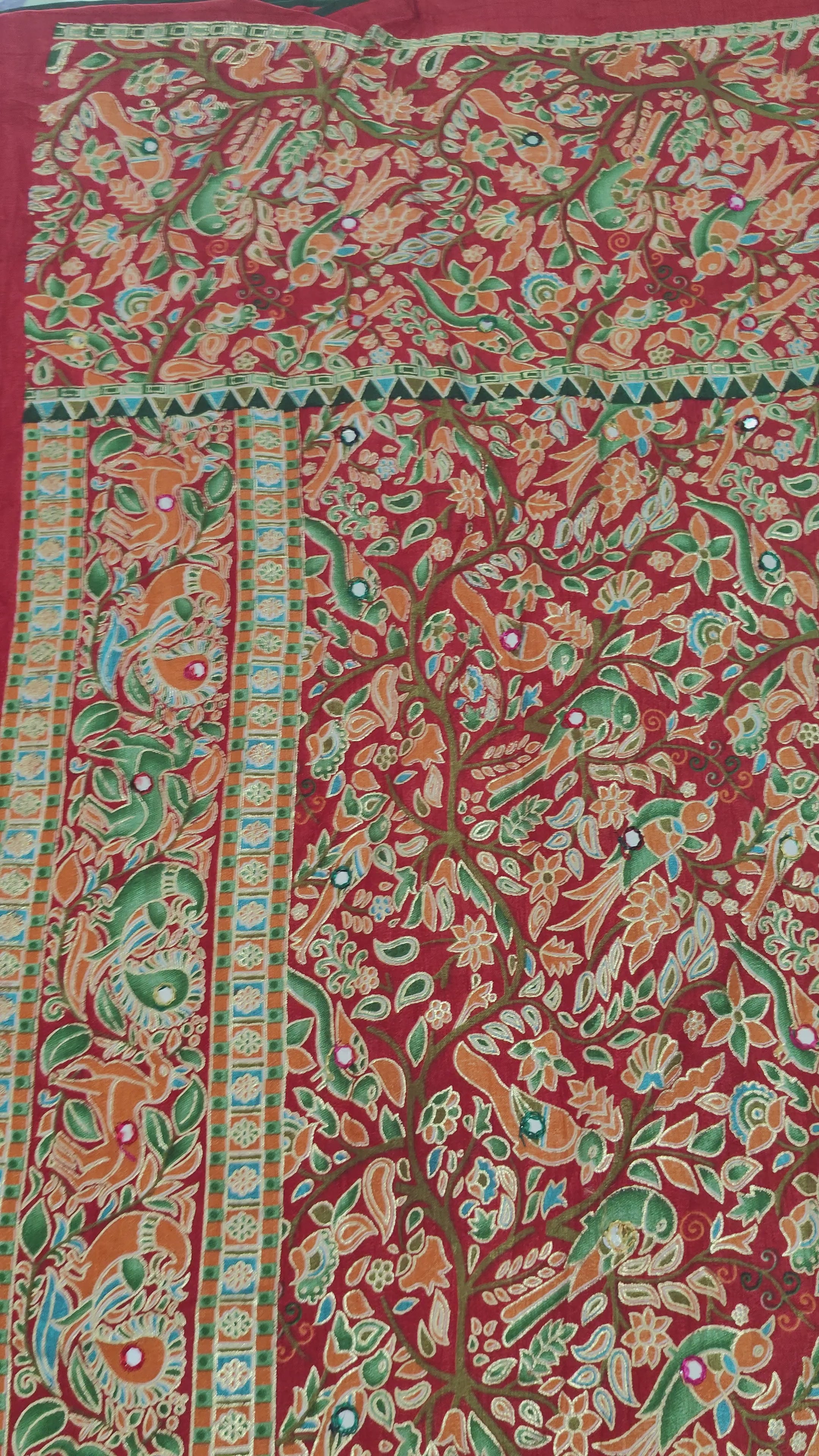 Souled Crushed Silk Saanjh Saree